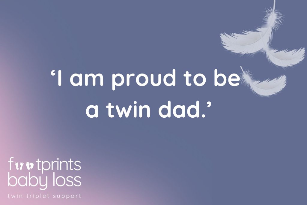 I am proud to be a twin dad graphic